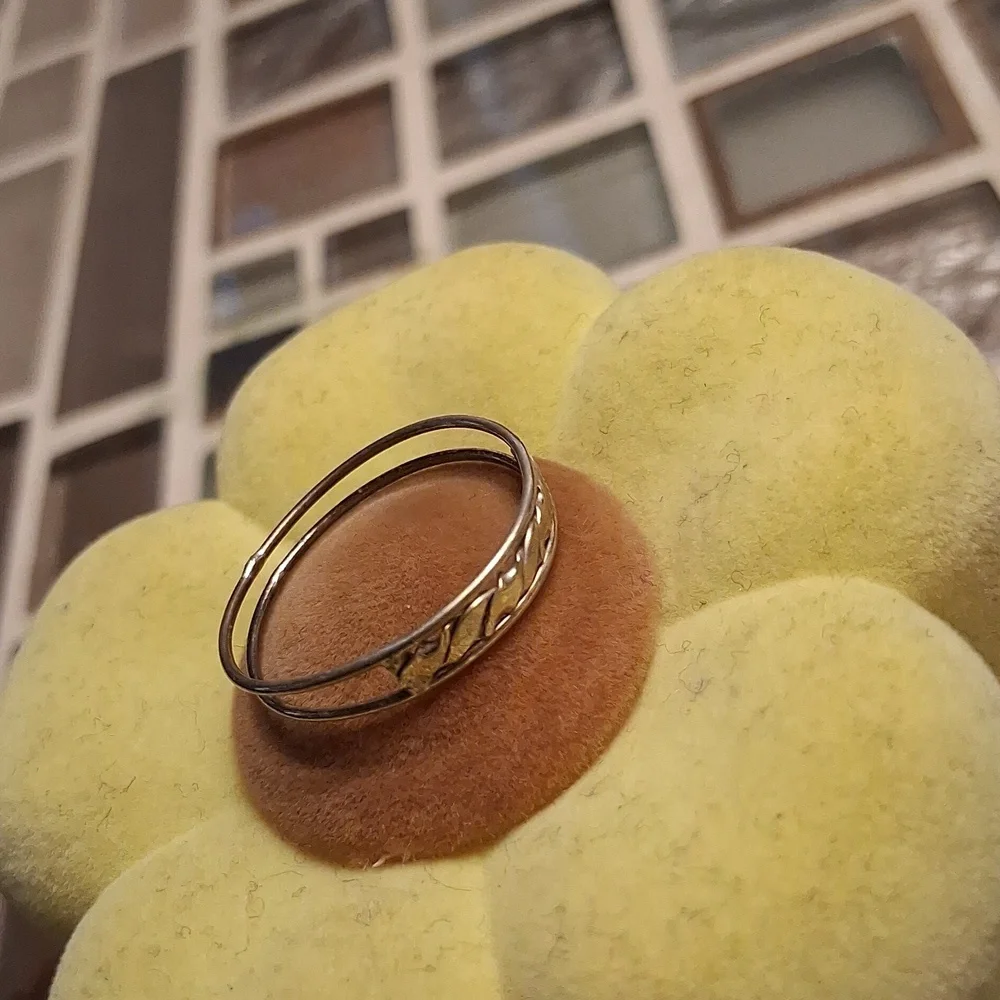 Elegant Silver and Gold Women's Ring